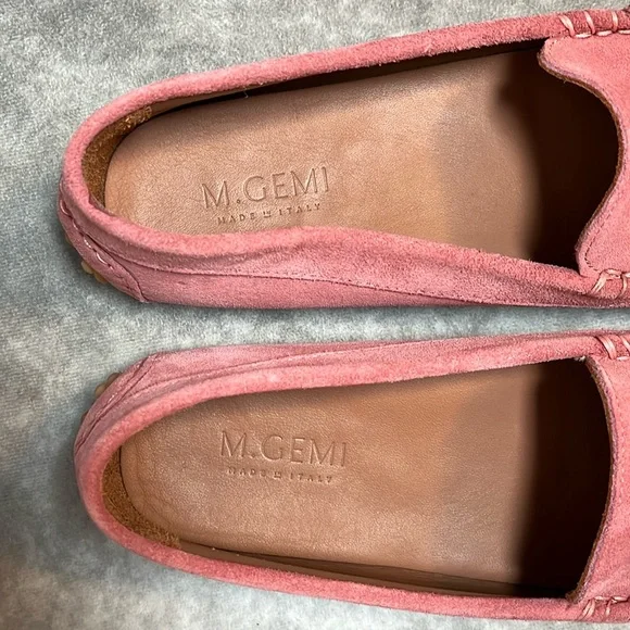 M. GEMI - The Felize Suede Leather Driving Shoes - Color: Pink - Size 8 - Picture 2 of 7